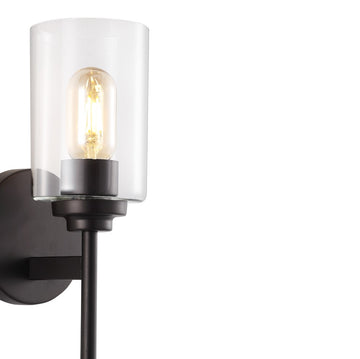 Juno Farmhouse Industrial Iron Cylinder LED Sconce - JONATHAN Y